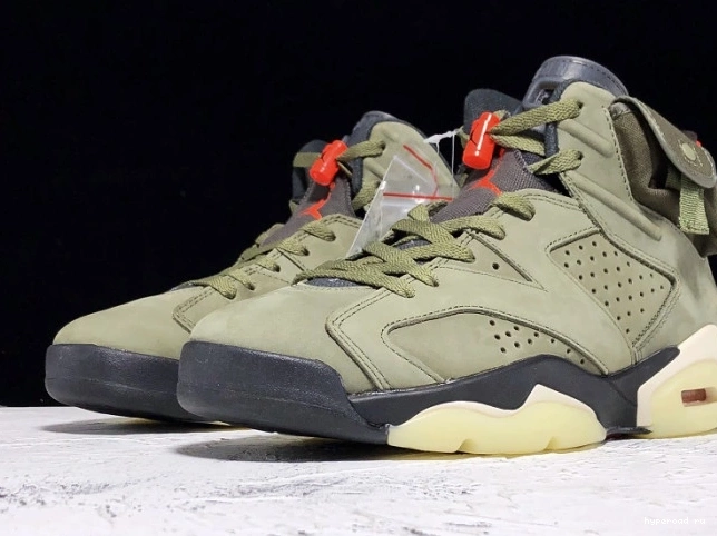 Jordan CN1084-200 x 6 Medium Air Olive Scott Travis 0630